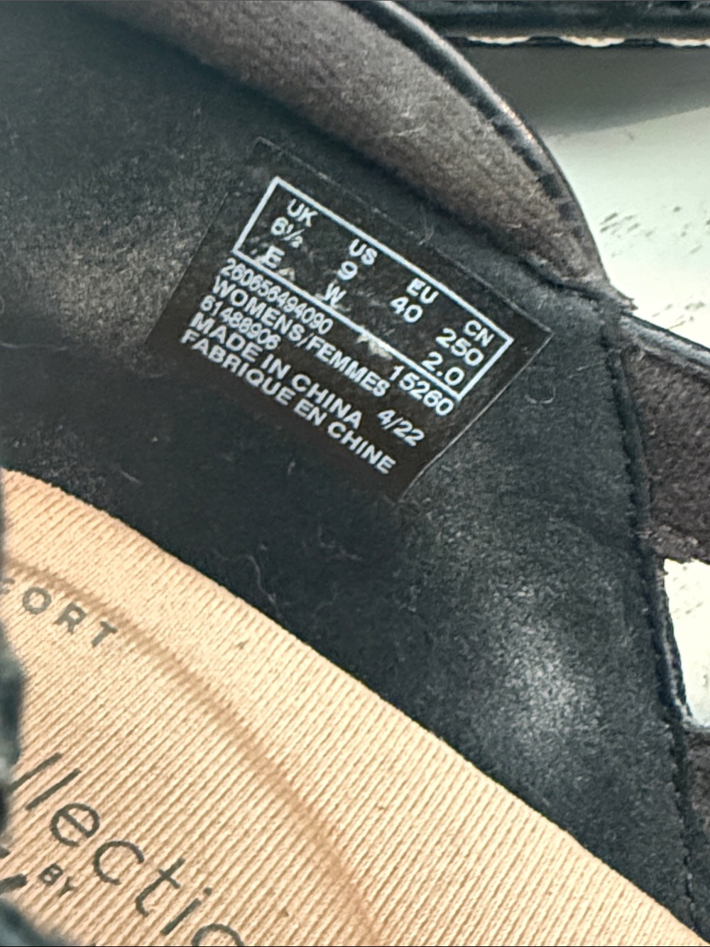 Clark’s Ashland Spin Q black leather slip on loafer shoes sz 9 - Picture 7 of 9